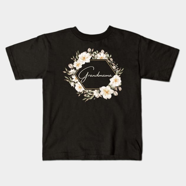 Magnolia Grandmama Kids T-Shirt by hannahrlin